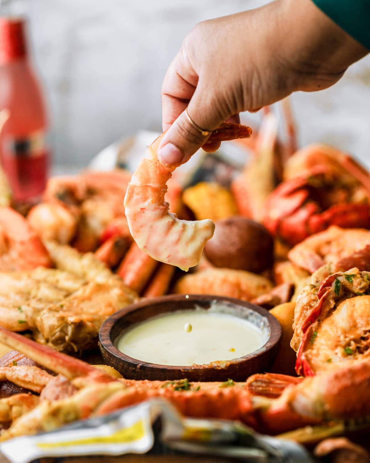 Seafood Pairings: What Goes with Crab Legs? - Lemon Butter Sauce and Garlic Aioli with Crab Legs