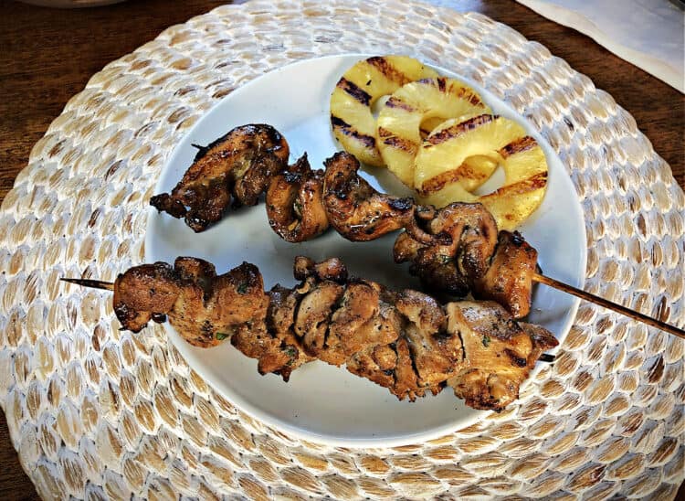 Indulge in Authentic Flavors: Chinese Chicken on a Stick Recipe - Preparing and serving the sauce with the chicken skewers