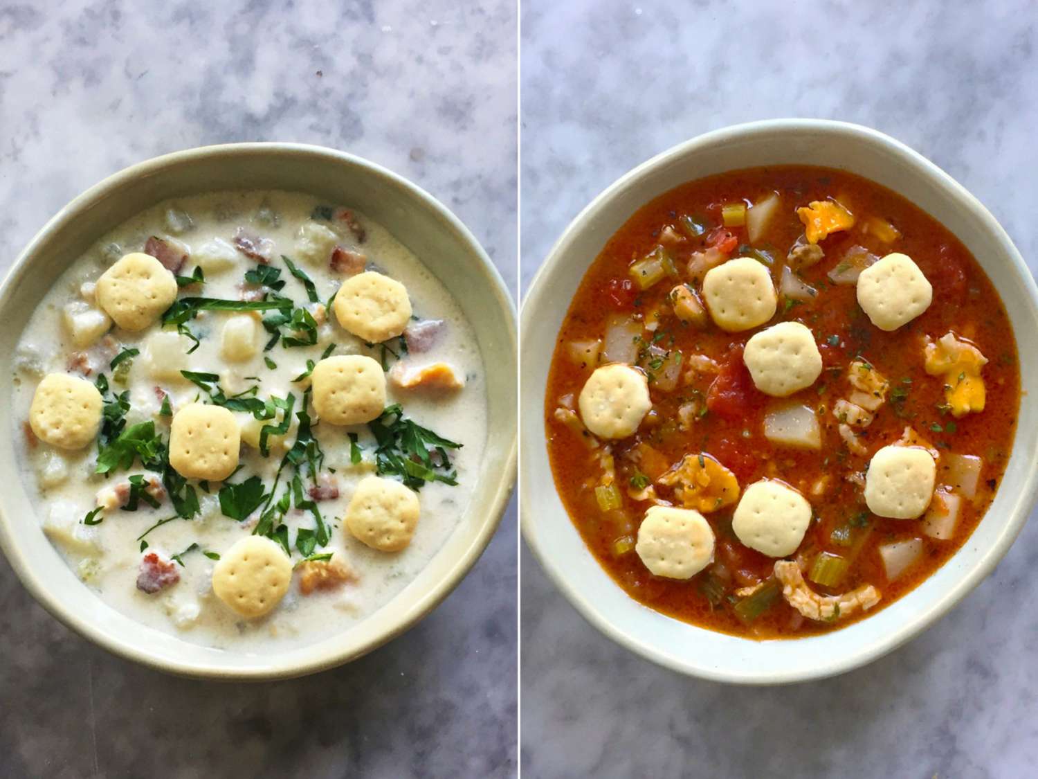 Soup Spectrum: Chowder vs Soup vs Bisque - New England Clam Chowder: Ingredients and Flavor Profile