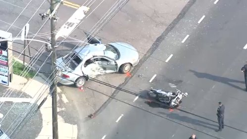 Motorcycle Accident Warminster, PA, reported collision at dunkin’ donuts & coffee